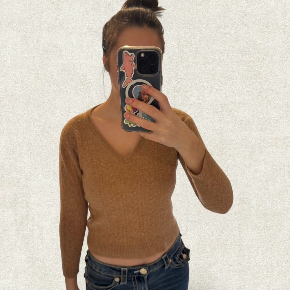 J. Crew 100% Cashmere V-Neck Sweater